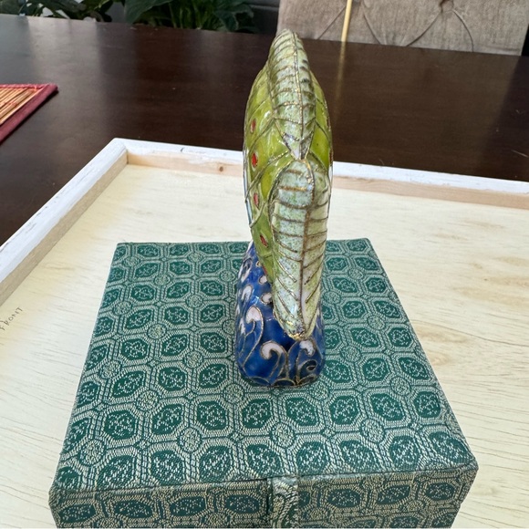 Beautiful DS Starr Cloisonné Tropical Fish Figurine On Stand Enamel Multicolor - Picture 3 of 15